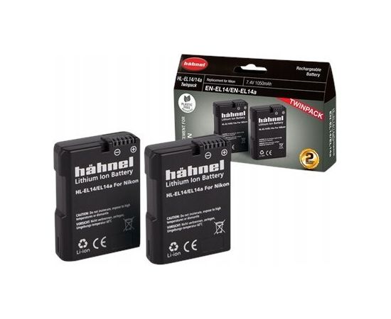 HÄhnel Akumulators Hähnel Battery Nikon HL-EL14 / 14a Twin Pack