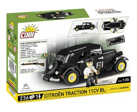 Cobi COBI 2266 Historical Collection WWII Citroen Traction 11CV BL 236 klocków