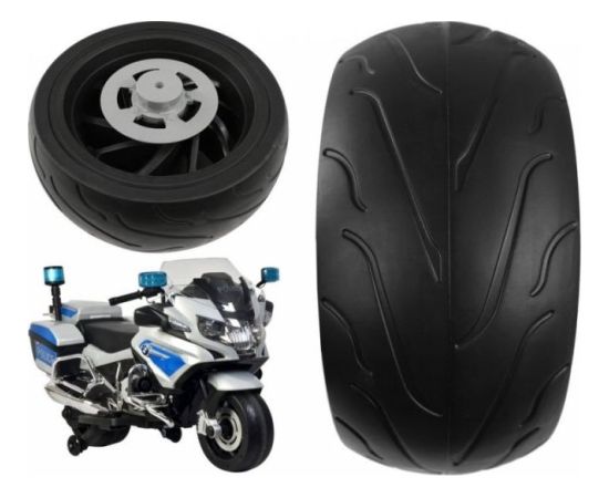 Lean Cars – aizmugurējais ritenis BMW R1200 elektriskajam bērnu motociklam