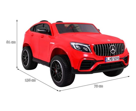 Pojazd na akumulator Mercedes GLC 63S Czerwony