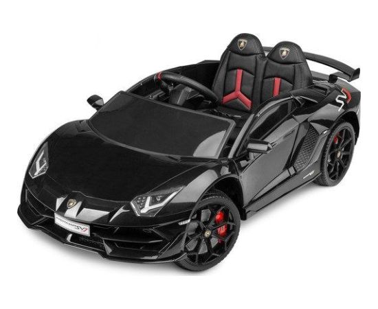 Toyz Samochód auto na akumulator Caretero Toyz Lamborghini Aventador SVJ akumulatorowiec + pilot zdalnego sterowania - czarny