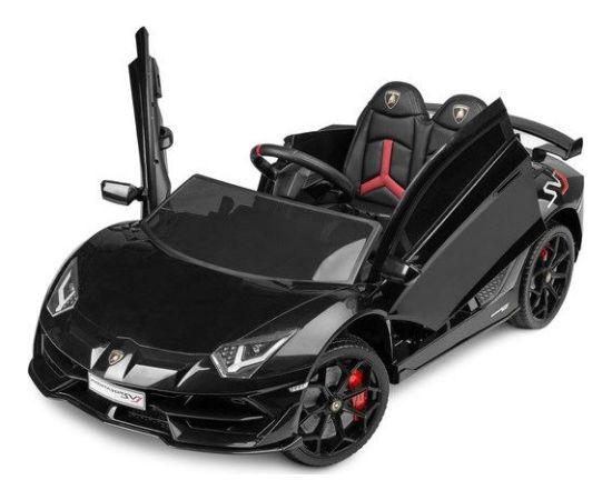 Toyz Samochód auto na akumulator Caretero Toyz Lamborghini Aventador SVJ akumulatorowiec + pilot zdalnego sterowania - czarny