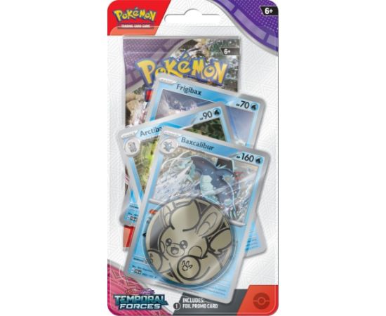 Pokemon Karty Scarlet & Violet - Temporal Forces - Premium Checklane Blister - Baxcalibur