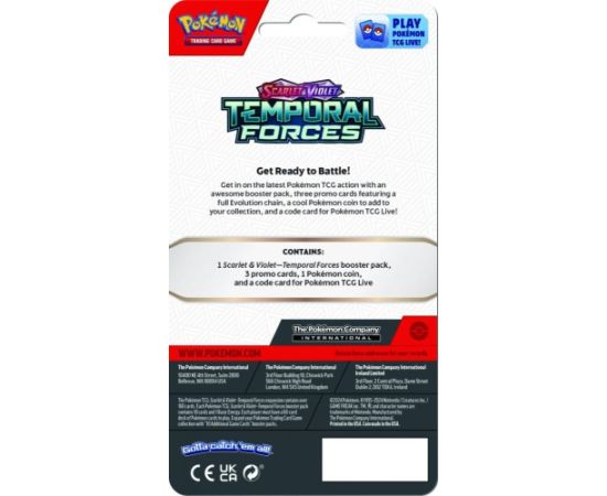 Pokemon Karty Scarlet & Violet - Temporal Forces - Premium Checklane Blister - Baxcalibur