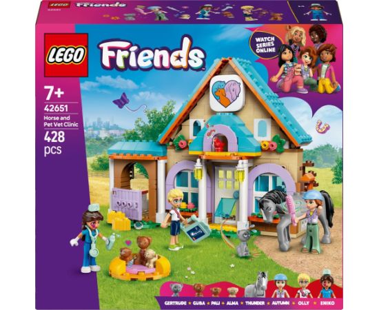 LEGO Friends Koń i lecznica dla zwierząt 3 szt. (42651)