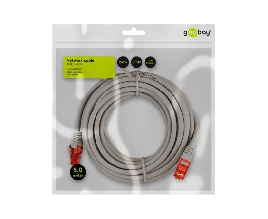 GOOBAY CAT6 U/UTP HARMAA 5M RETAIL POLYB.