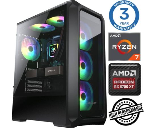 INTOP Ryzen 7 5700X 32GB 1TB SSD M.2 NVME+2TB RX5700 XT 8GB no-OS