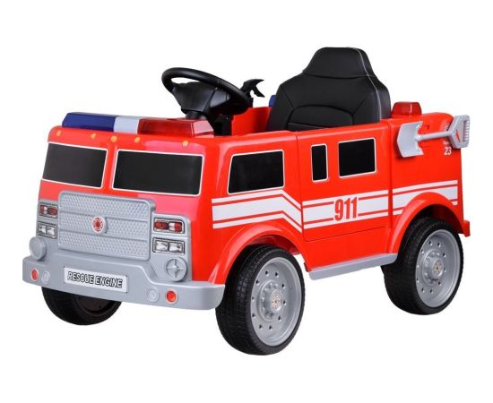 Jokomisiada Auto Straż Pożarna Wóz Strażacki na akumulator Koguty Sygnał Radio PA0313