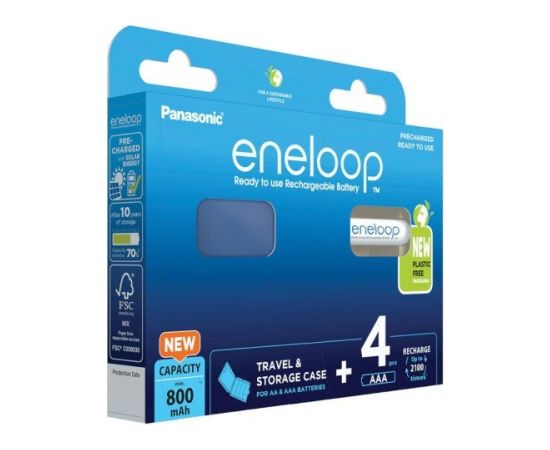 PANASONIC ENELOOP AAA 800mAh 4 szt + box