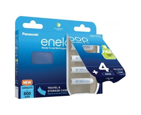 PANASONIC ENELOOP AAA 800mAh 4 szt + box