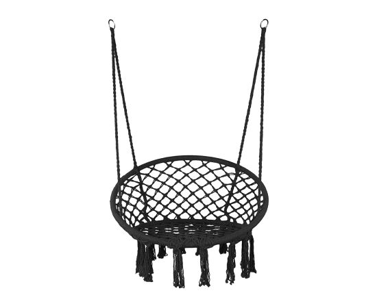 Pīts piekaramais krēsls “Feja” Ø60 cm, melns