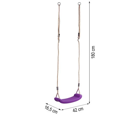 Pakarināmas šūpoles, violetā krāsā