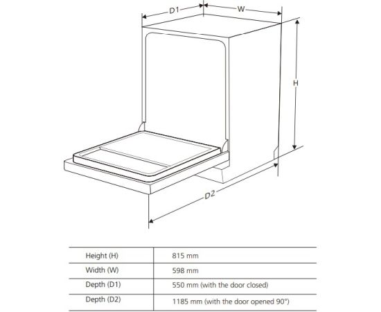 Built-in dishwasher De Dietrich