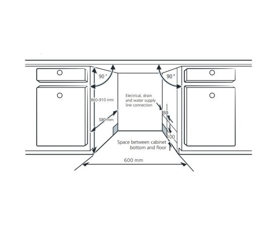 Built-in dishwasher De Dietrich