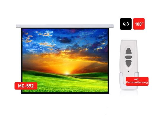 Maclean Wall Ceiling video Projector Screen 3D HD Cinema - 200x150 4: 3