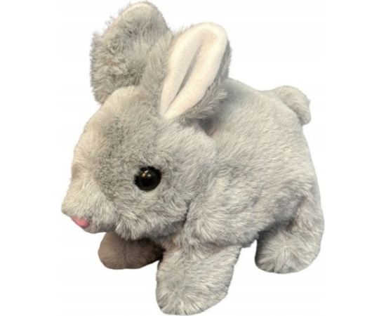 Leantoys Pluszowa Maskotka Przytulanka Zając Królik Szary 18cm
