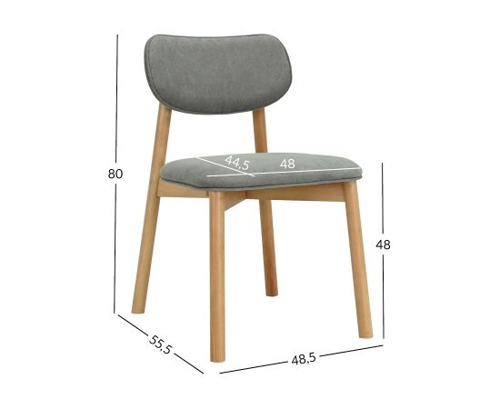 Chair GARDENIA grey