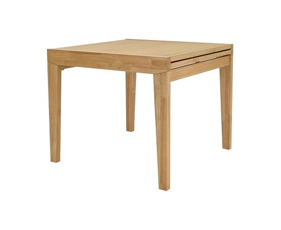Dining table BOWEN 90+90x90xH76cm, oak