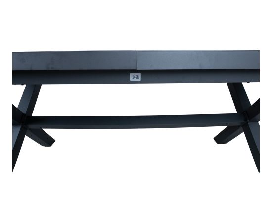 Table COLUMBUS 183/243x100xH76, dark grey