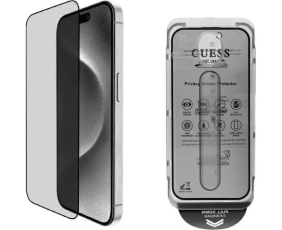 Guess -  iPhone 16 Pro Screen Protector Privacy 2.5D Outline