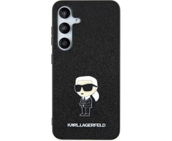 Karl Lagerfeld Samsung  Galaxy A55 A556 czarny/black hardcase Fixed Glitter Ikonik Logo Metal Pin