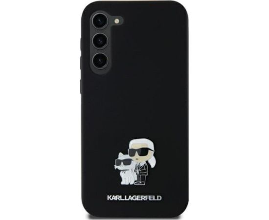 Karl Lagerfeld Samsung  Galaxy A35 356 hardcase  Silicone Karl&Choupette Metal Pin Black