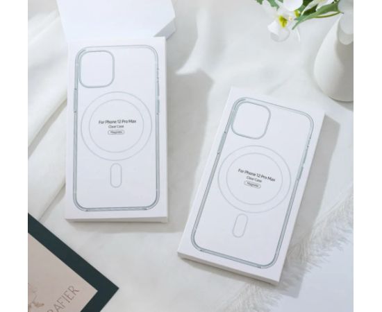 Fusion MagSafe силиконовый чехол для Apple iPhone 15 Pro прозрачный