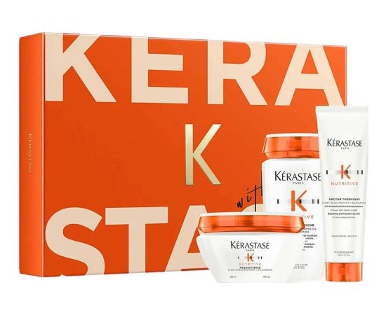 Kerastase Nutritive zestaw szampon do włosów 250ml + maska do włosów 200ml + nektar termiczny do włosów 150ml