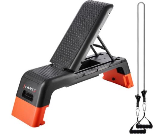 Stepa platforma AS009 PRO ADJUSTABLE AEROBIC STEP WITH BENCH FUNCTION COMMERCIAL HMS