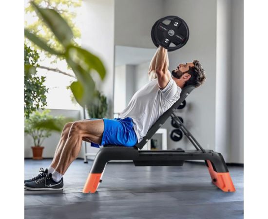 Stepa platforma AS009 PRO ADJUSTABLE AEROBIC STEP WITH BENCH FUNCTION COMMERCIAL HMS