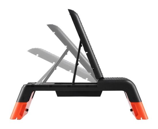 Stepa platforma AS009 PRO ADJUSTABLE AEROBIC STEP WITH BENCH FUNCTION COMMERCIAL HMS