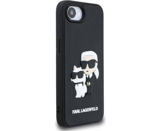 Karl Lagerfeld 3D Rubber Karl and Choupette Case Aizsargapvalks priekš Apple iPhone 16e