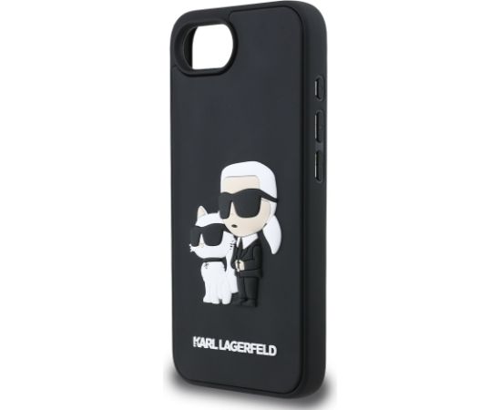 Karl Lagerfeld 3D Rubber Karl and Choupette Case Aizsargapvalks priekš Apple iPhone 16e