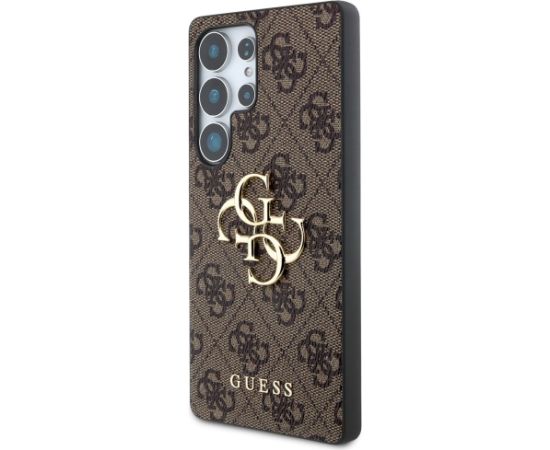 Guess HC 4G PU Big Logo Case Aizsargapvalks priekš Samsung Galaxy S25 Ultra