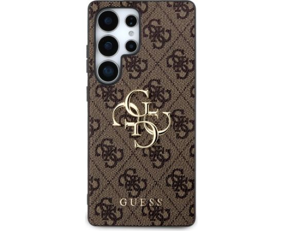 Guess HC 4G PU Big Logo Case Aizsargapvalks priekš Samsung Galaxy S25 Ultra