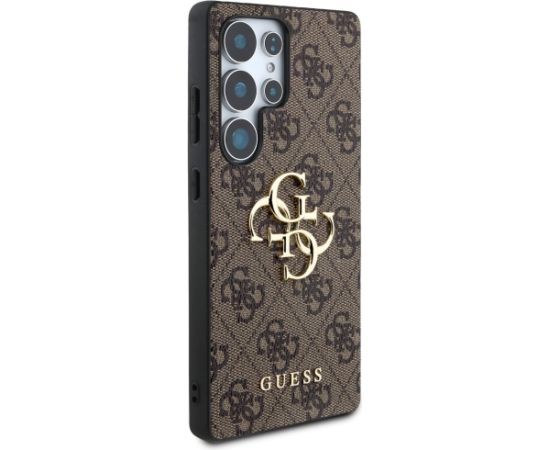 Guess HC 4G PU Big Logo Case Aizsargapvalks priekš Samsung Galaxy S25 Ultra