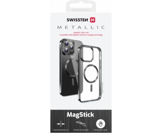 Swissten Clear Jelly MagStick Metallic Case Чехол для Apple iPhone 16e