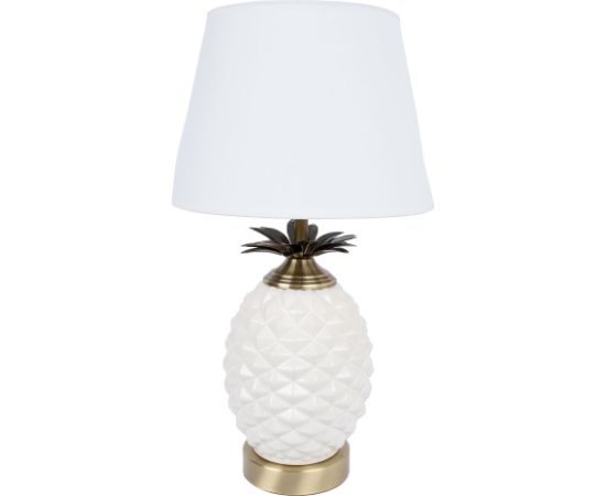 Galda lampa ANANAS H45cm, balts