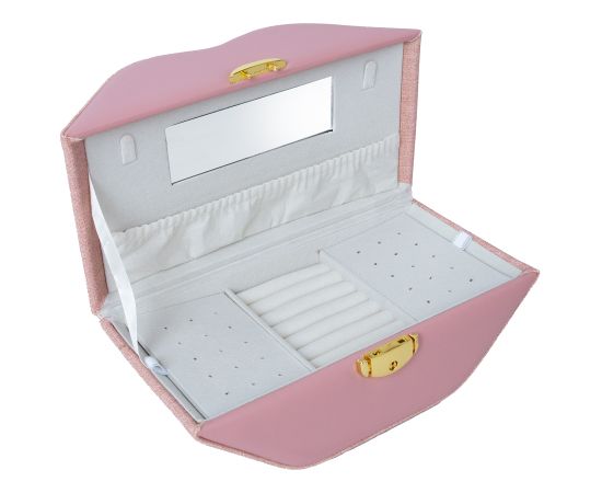 Juvelierizstrādājumu kastīte SEZANE LIPS 25x12x12,5cm, rozā