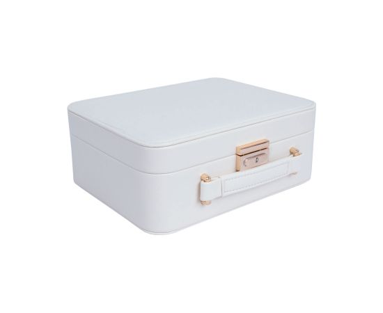 Juvelierizstrādājumu kastīte SEZANE TRAVEL 23,5x18,5x9cm, balta