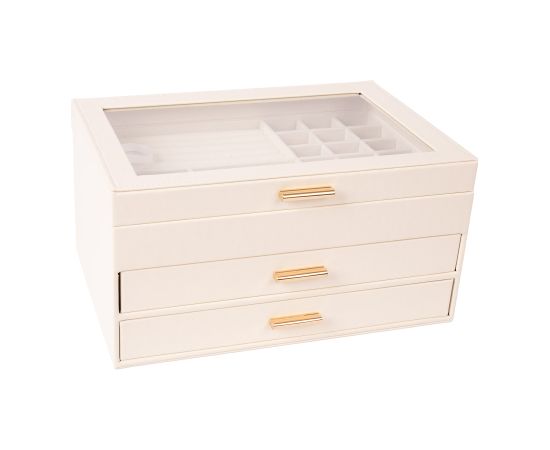 Jewelry box SEZANE 26,5x18xH13,5cm, white