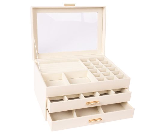 Jewelry box SEZANE 26,5x18xH13,5cm, white