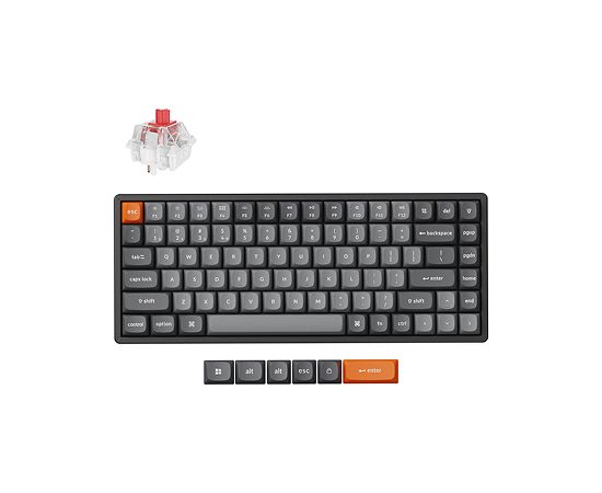 Keychron K2 Max RGB Aluminum - US Layout - Hot-Swappable Gateron Super Red Wireless Keyboard / K2M-J1