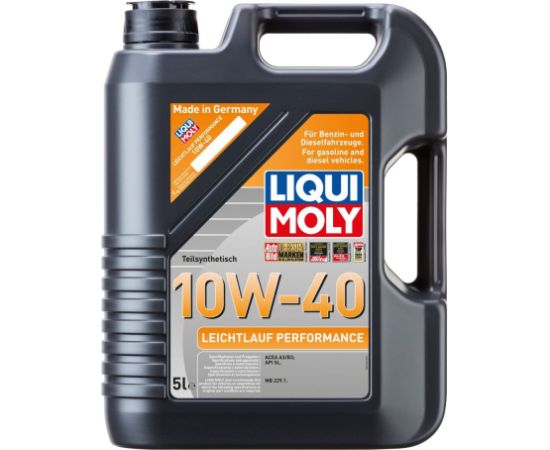 LIQUI MOLY Leichtlauf, Performance 2536 Motoreļļa 10W40, 5l,