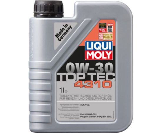 Liqui Moly Motora eļļa Top Tec 4310 0W30 1L