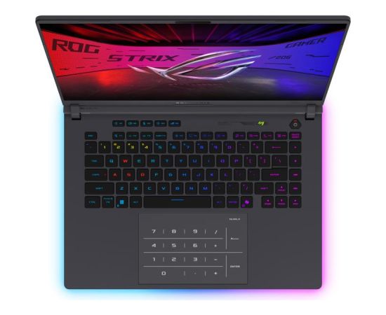 Notebook ASUS ROG Strix G16 (2025) G615LW-S5075W CPU  Core Ultra U9-275HX 2700 MHz 16" 2560x1600 RAM 16GB DDR5 5600 MHz SSD 1TB NVIDIA GeForce RTX 5080 16GB ENG Windows 11 Home Eclipse Grey 2.65 kg 90NR0LG1-M002T0