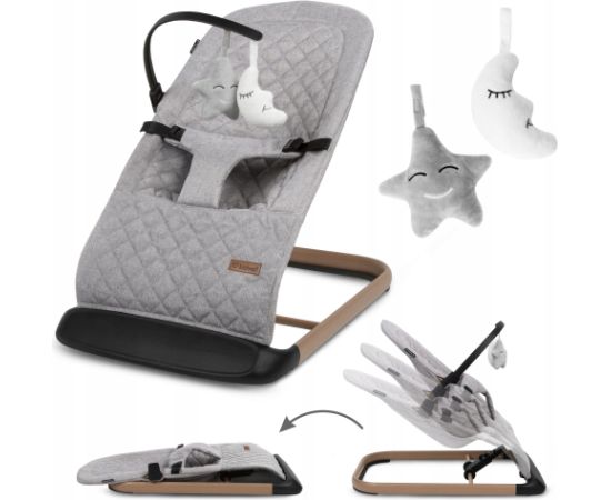 KIDWELL LEŻACZEK BUJACZEK LARO FULL GREY/WOODEN 5906601700897