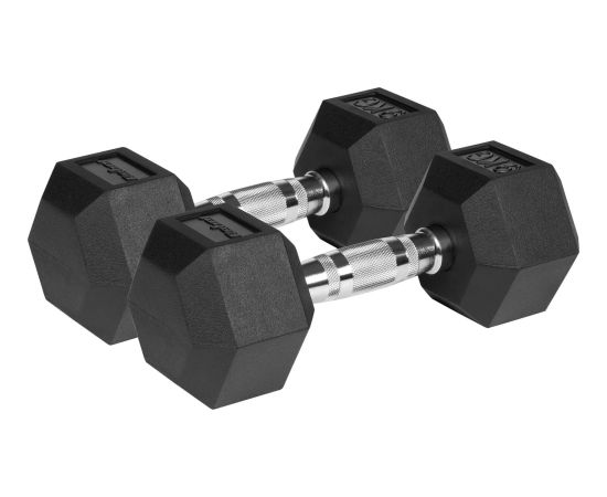 Rebel gumijotās hanteles RBA-2325, 2 x 9 kg"