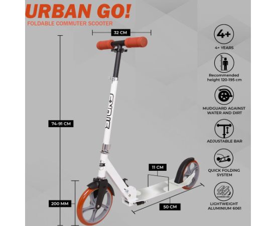 Skrejritenis Story Urban GO! White 2