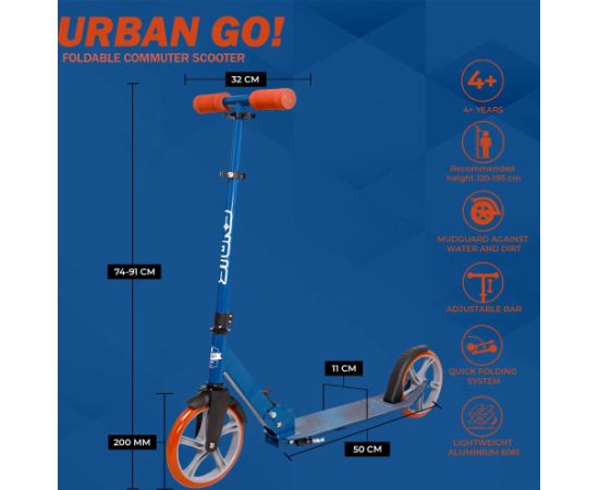 Skrejritenis Story Urban GO! Blue Red